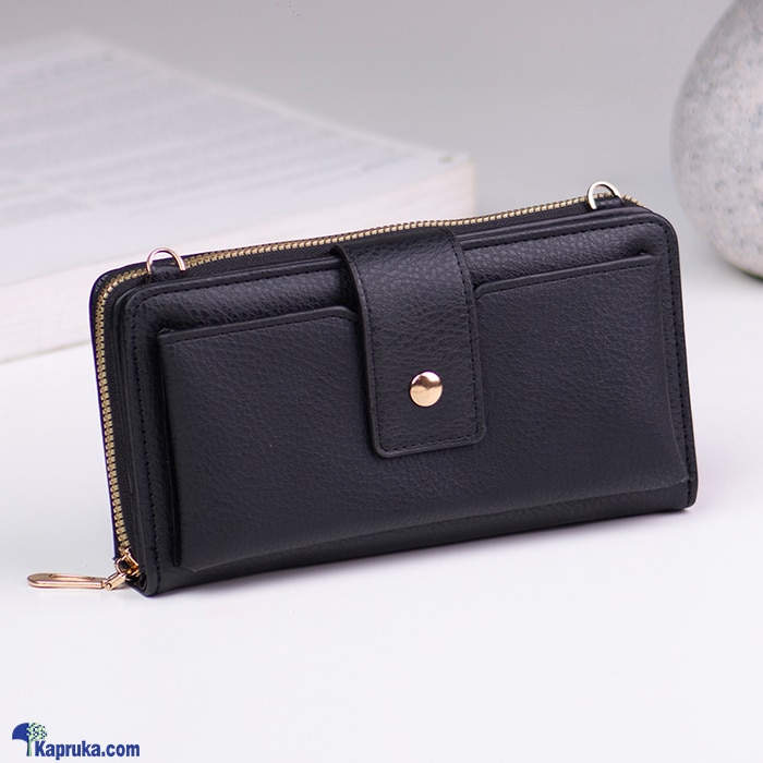 High Capacity Crossbody Bag With Zipper Pocket - Black Online at Kapruka | Product# fashion0010284