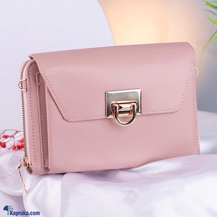 Multi Compartment Crossbody Bag - Pink Online at Kapruka | Product# fashion0010326