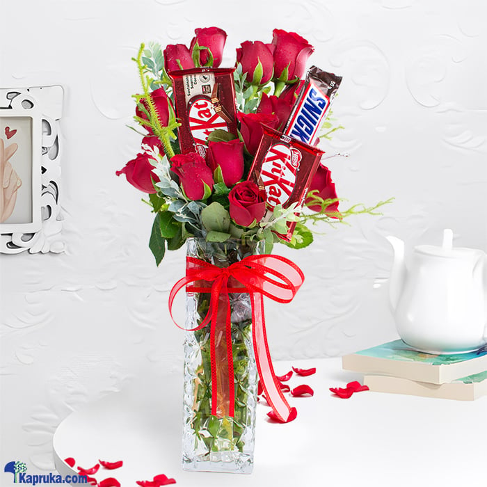 Chocolaty Love Elegance Online at Kapruka | Product# flowers00T1596