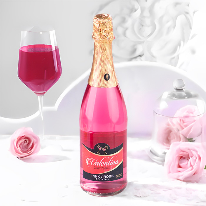 Valentino Sparkling Pink Rose Cocktail 750ml Online at Kapruka | Product# grocery003167