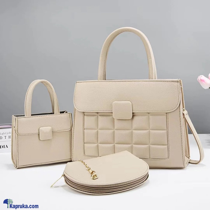 Ultimate Handbag Combo 3PCS - Beige Online at Kapruka | Product# fashion0010331