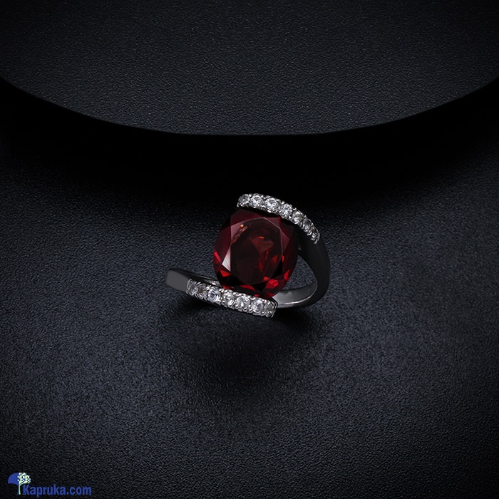 TASH GEM AND JEWELLERY Oval Garnet Cross Over Ring TS- KA54 Online at Kapruka | Product# jewelleryTGJ054