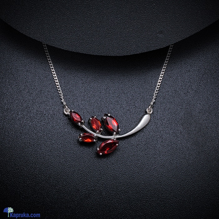 TASH GEM AND JEWELLERY Leaf Garnet Necklace TS- KA56 Online at Kapruka | Product# jewelleryTGJ056