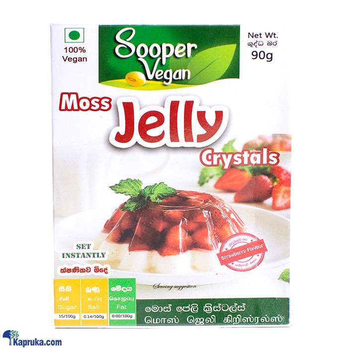 Sooper Vegan Moss Jelly- Strawberry Flavour 90g Online at Kapruka | Product# grocery003183