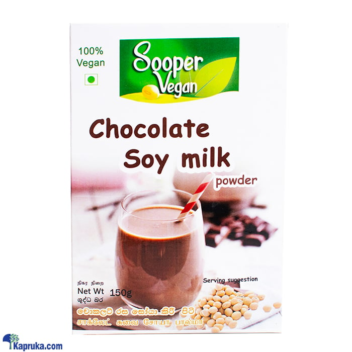 Sooper Vegan Chocolate Soy Milk Powder 150g Online at Kapruka | Product# grocery003184