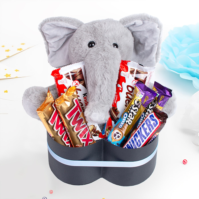 Lulu The Elephant?s Sweet Bundle Online at Kapruka | Product# combochg117