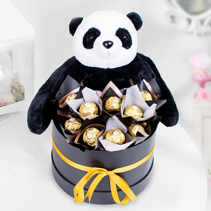 Plush Panda Choco Cuddles Online at Kapruka | Product# combochg121