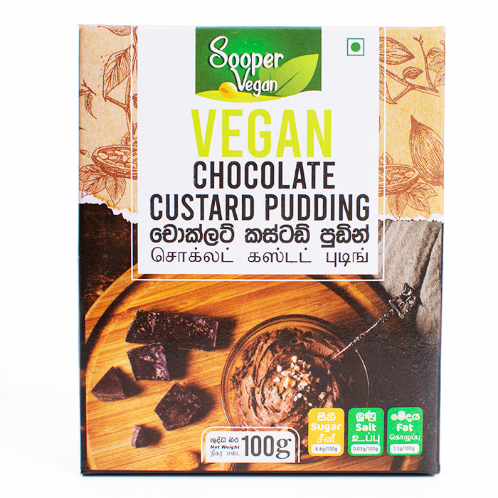 Sooper Vegan Chocolate Custard Pudding 100g Online at Kapruka | Product# grocery003188