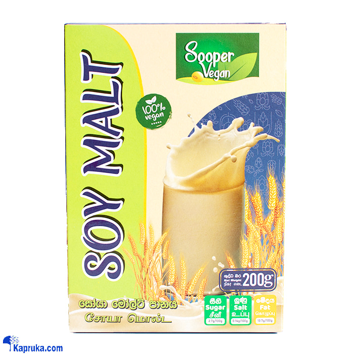 Sooper Vegan Soy Malt Milk Powder 200g Online at Kapruka | Product# grocery003189