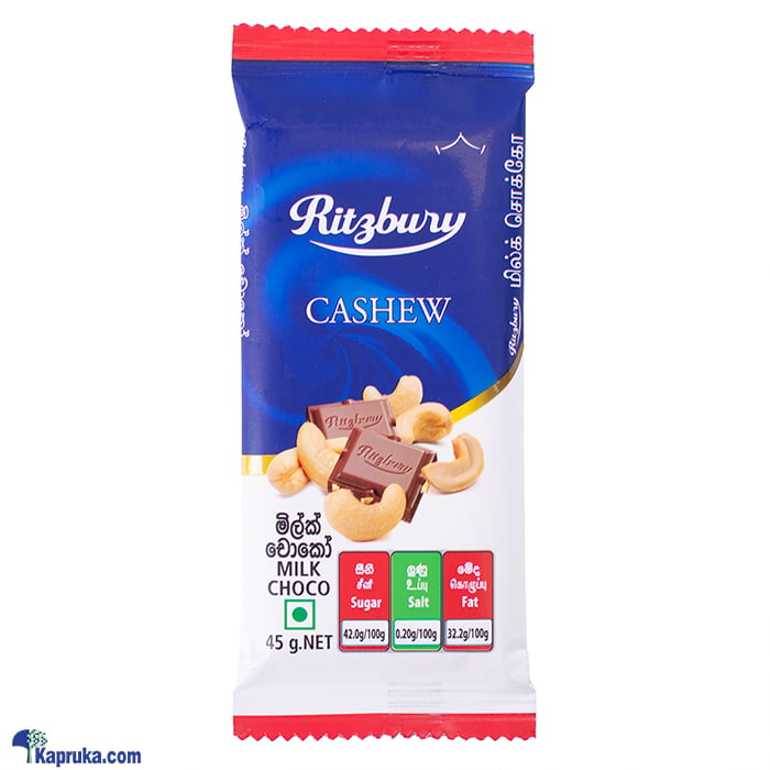 Ritzbury Cashew Milk Choco 45g Online at Kapruka | Product# chocolates001631
