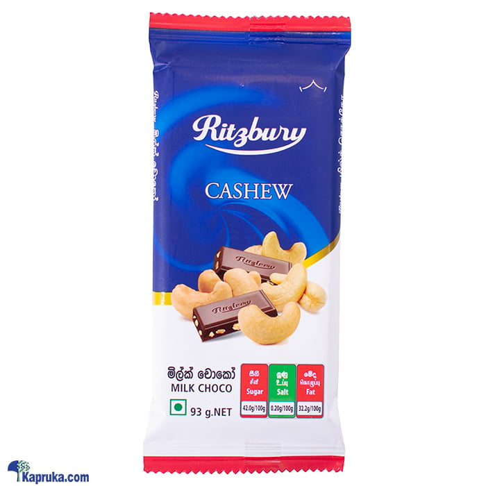 Ritzbury Cashew Milk Choco 93g Online at Kapruka | Product# chocolates001636