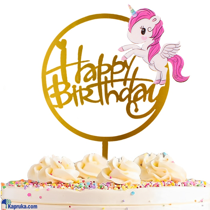 Whimsical Unicorn Birthday Cake Topper Online at Kapruka | Product# partyP00209