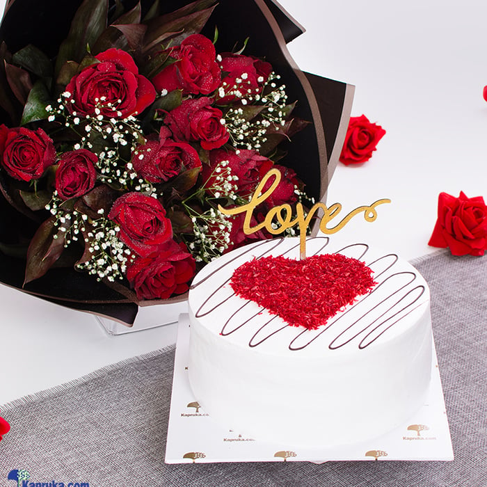 Ruby Roses Heartfelt Delight Cake Combo Pack Online at Kapruka | Product# combockfl6