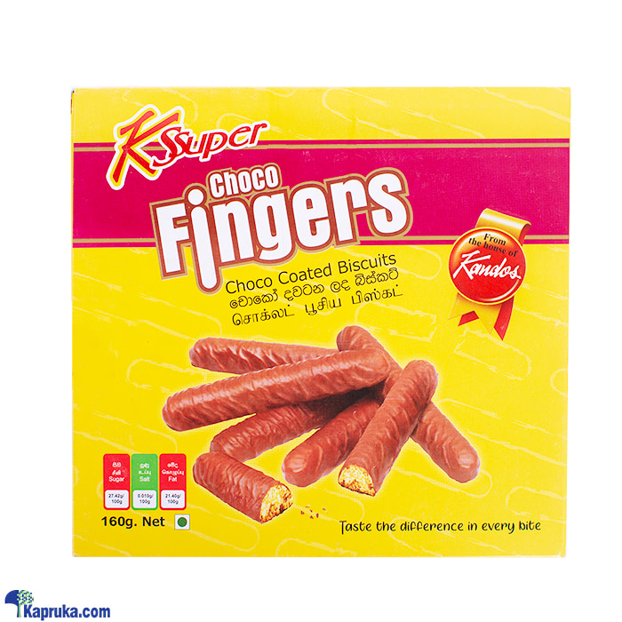 K - Super Choco Fingers Choco Coated Biscuits 160g Online at Kapruka | Product# chocolates001638