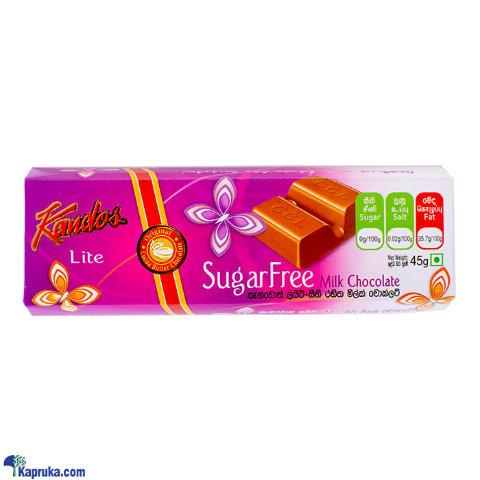 Kandos Lite - Sugar Free Milk Chocolate 45g Online at Kapruka | Product# chocolates001641