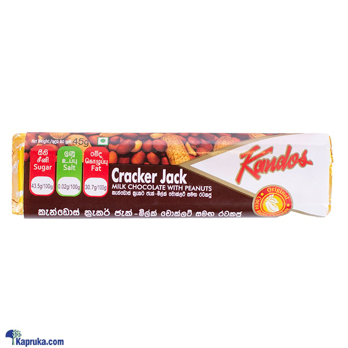 Kandos Cracker Jack Milk Chocolate With Peanuts 45g Online at Kapruka | Product# chocolates001644