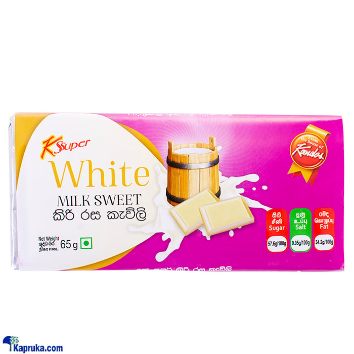 K - Super White Milk Sweet Chocolate 65g Online at Kapruka | Product# chocolates001653