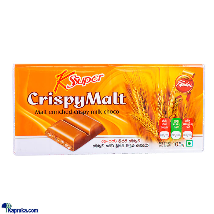 K - Super Crispymalt Malt Enriched Crispy Milk Choco 105g Online at Kapruka | Product# chocolates001654