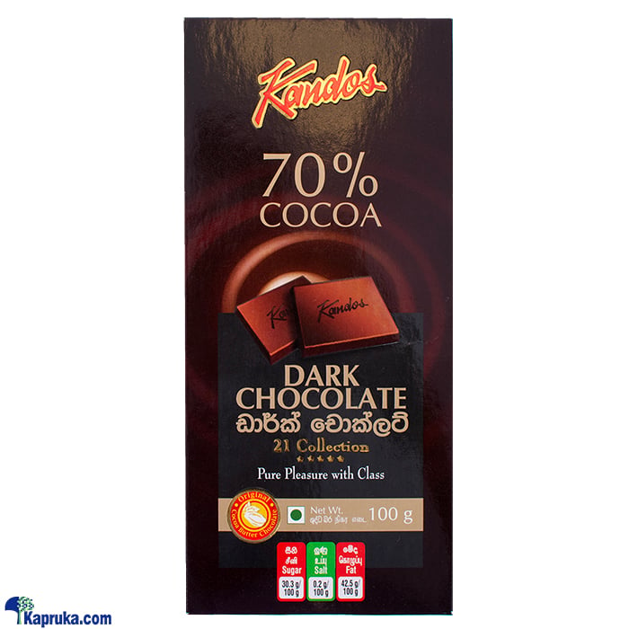 Kandos 21 Collection Five Star - Dark Chocolate 100g Online at Kapruka | Product# chocolates001660