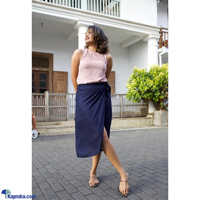 Dark Blue Wrap Skirt Online at Kapruka | Product# clothing07758
