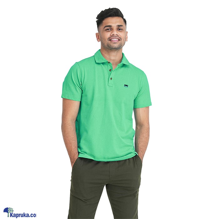 Moose Mens Pique Polo T- Shirt Vibrant Green Online at Kapruka | Product# clothing07792