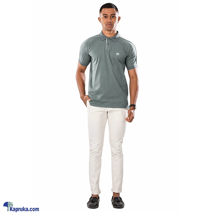 Moose Mens Edgy Bi Color Polo T Shirt Storm Gray Online at Kapruka | Product# clothing07795