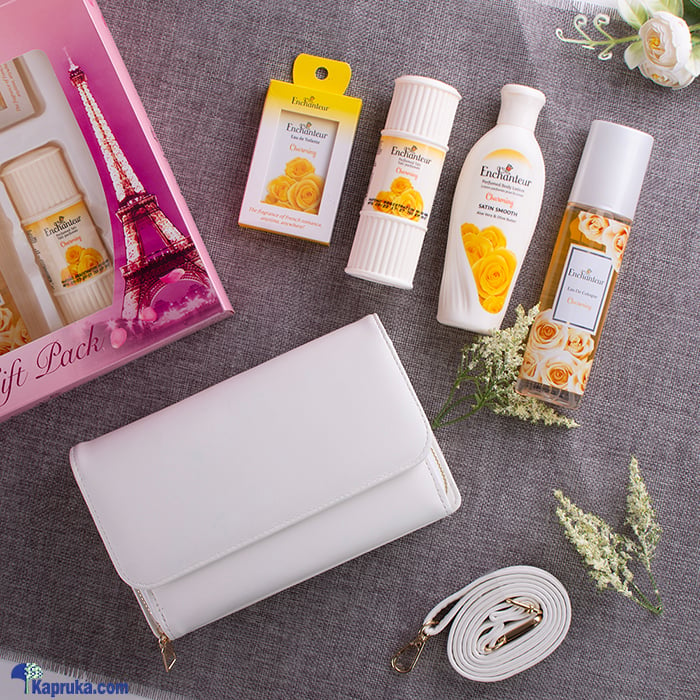 ENCHANTEUR CHARMING GIFT PACK WITH SMALL HAND BAG Online at Kapruka | Product# cosmetics001455