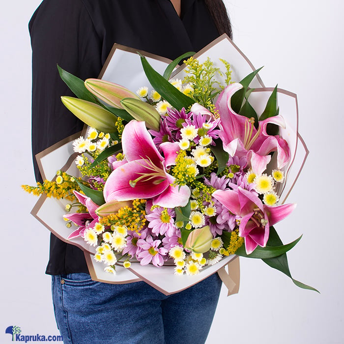Golden Lily Harvest Bouquet - For Her Online at Kapruka | Product# flowers00T1618