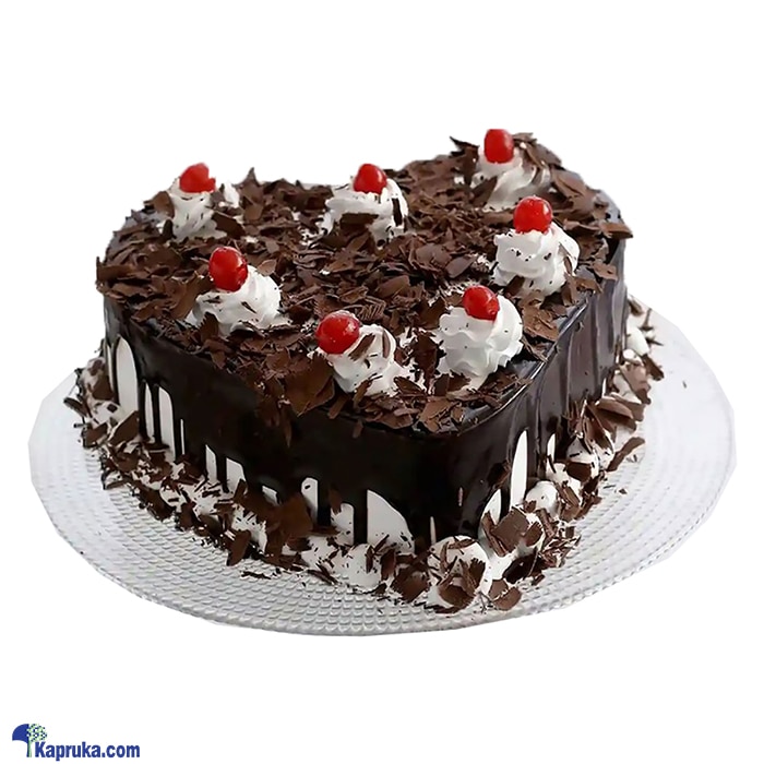 Heart Shaped Black Forest Cake - Topaz Online at Kapruka | Product# topaz00109