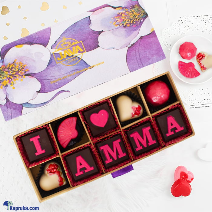 Java 'I Love Amma' 10 Pieces Chocolate Box Online at Kapruka | Product# chocolates001743