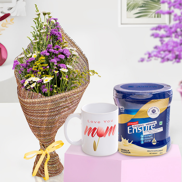 Ensure Mom's Wellness With Celestial Blooms Online at Kapruka | Product# combogifl14