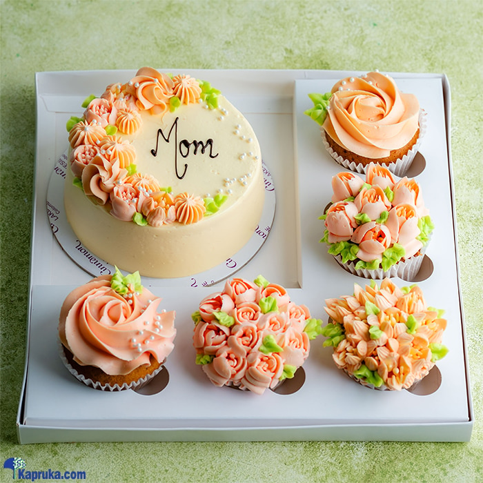 Cinnamon Lakeside Mother's Day Bento Ribbon Cake Online at Kapruka | Product# cakeTA00271