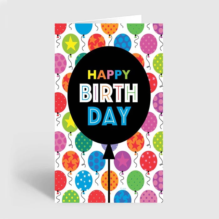 Balloons Happy Birthday Greeting Card Online at Kapruka | Product# greeting00Z2357