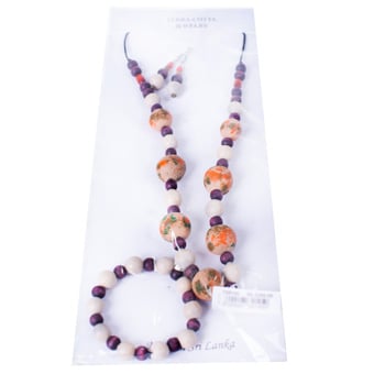 Jewelry Set : Chain, Bracelet & Earrings - Terra Cotta Online at Kapruka | Product# CBfashion00101
