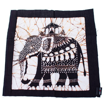 Batik Wall Hanging- Elephant(black&white) Online at Kapruka | Product# CBornmnt00025