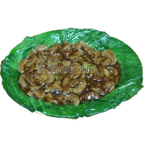Button Mushroom With Green Vegetable Online at Kapruka | Product# easterndr007