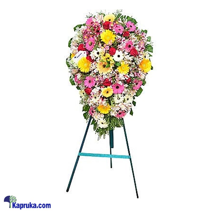 Funeral Wreath - C With Stand Online at Kapruka | Product# flowersWRE03
