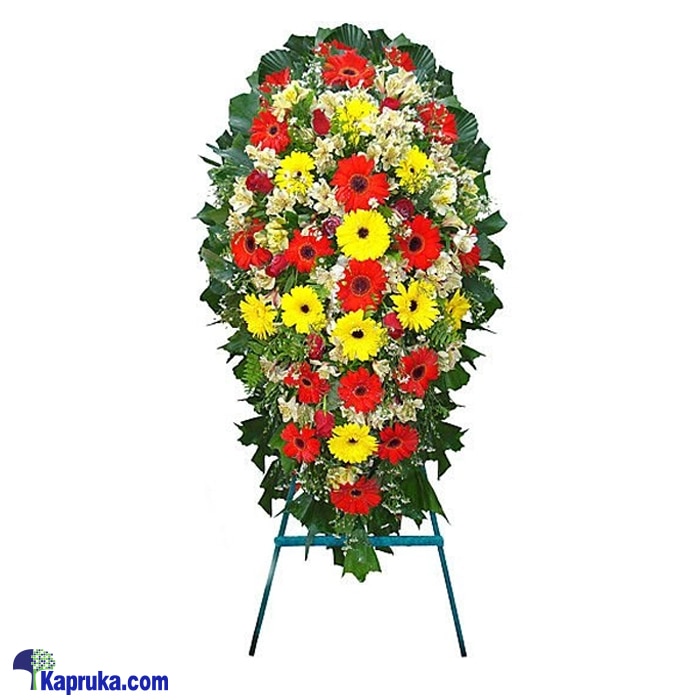 Funeral Wreath - D With Stand Online at Kapruka | Product# flowersWRE05
