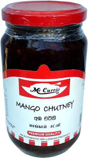 Mc Currie Mango Chutney Bottle - 450g Online at Kapruka | Product# grocery0021