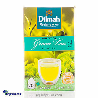 Dilmah Green Tea (20 Bags) Pkt- 40g Online at Kapruka | Product# grocery0269