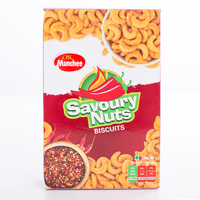 Munchee Savoury Nuts Biscuits Pkt - 170g Online at Kapruka | Product# grocery0298