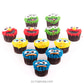 Cookie Monster Cupcakes- 12 Piece Pack