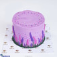 Lavender Blooms Ribbon Cake