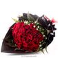 Black Magic Love- 30 Red Rose Flower Bouquet