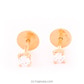 22k gold  ear stud set with 2(c/Z) rounds