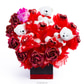Hearty Love Chocolates With Roses And Cute Teddies, Romantic Happy Valentine