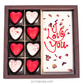Java 08 Piece Heart With Rose Petal Slab Chocolate