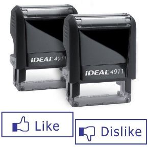 Pair of LIKE/DISLIKE Facebook Ideal 50 Self-inking Rubber Stamps Online at Kapruka | Product# gsitem809