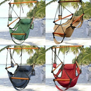 Hammock Hanging Chair Air Deluxe Sky Swing Outdoor Chair Solid Wood Online at Kapruka | Product# gsitem853