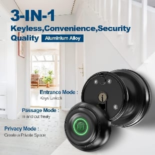 GeekTale Smart Door knob, Fingerprint Sm.. Online at Kapruka | Product# 524382_PID